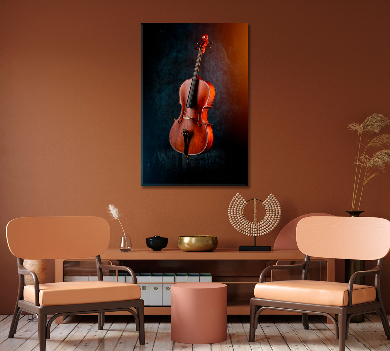 Classic Cello Canvas Print-Canvas Print-CetArt-1 panel-16x24 inches-CetArt