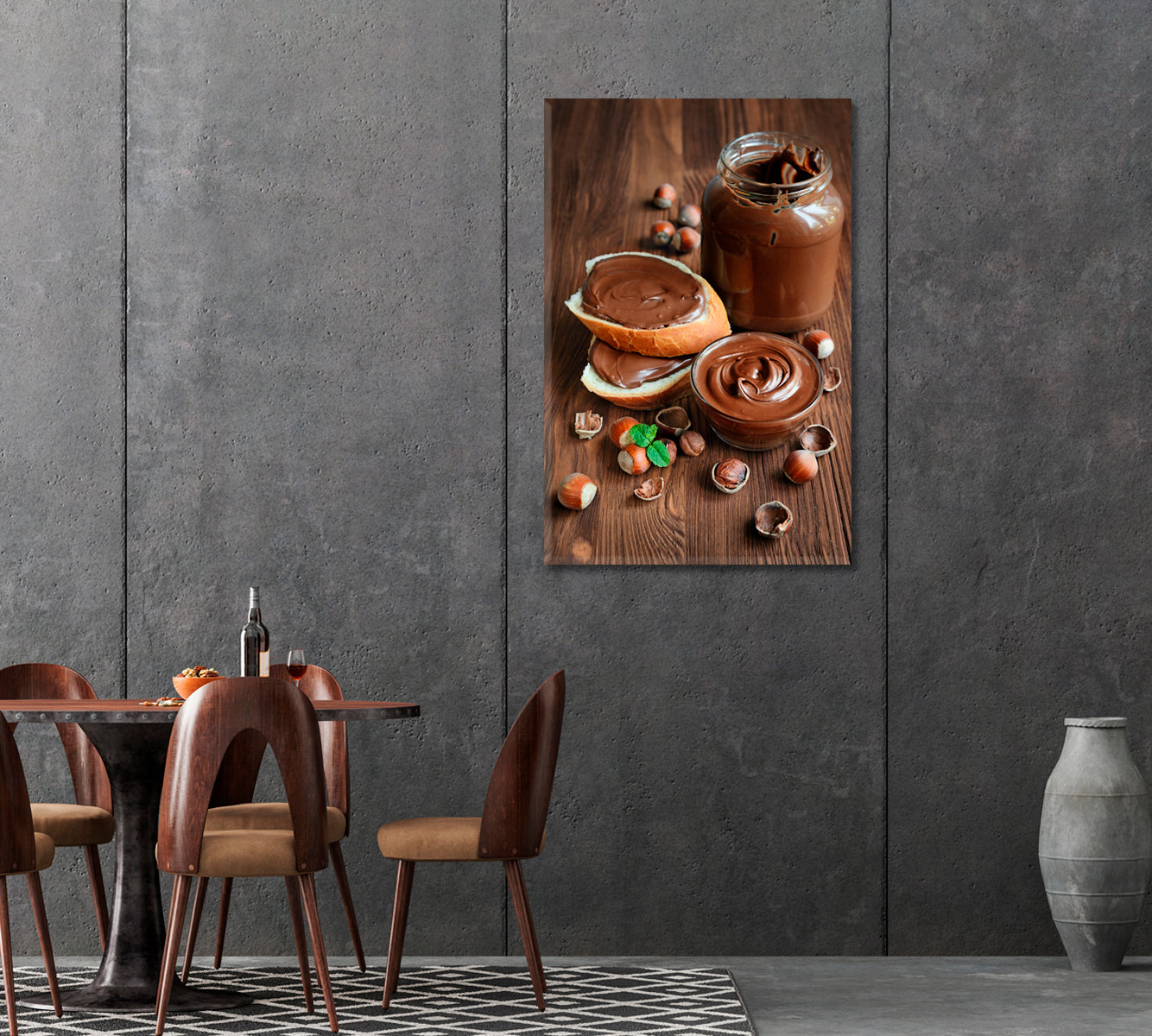 Chocolate with Hazelnut Canvas Print-Canvas Print-CetArt-1 panel-16x24 inches-CetArt