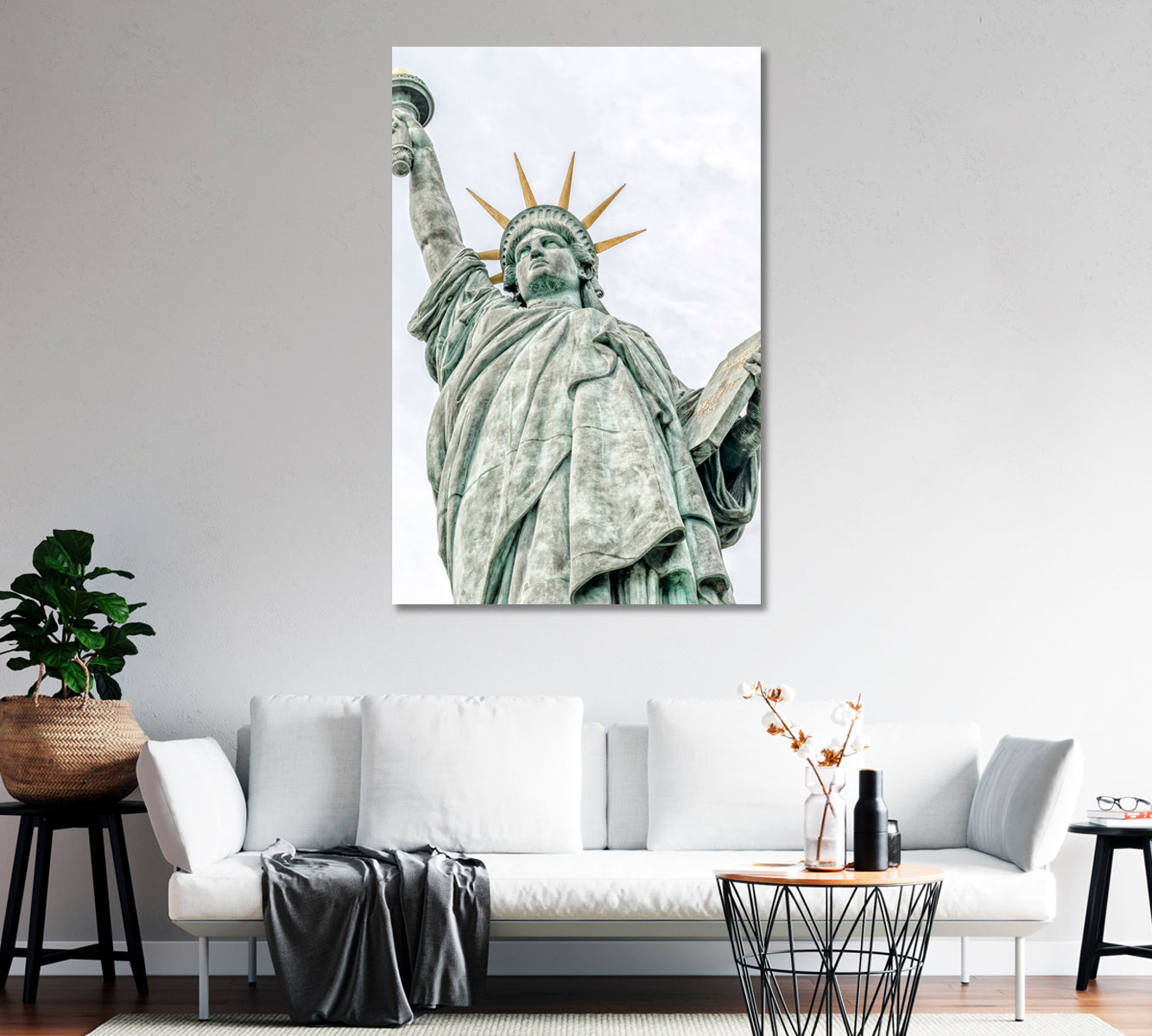 Statue of Liberty Paris Close Up Canvas Print-Canvas Print-CetArt-1 panel-16x24 inches-CetArt