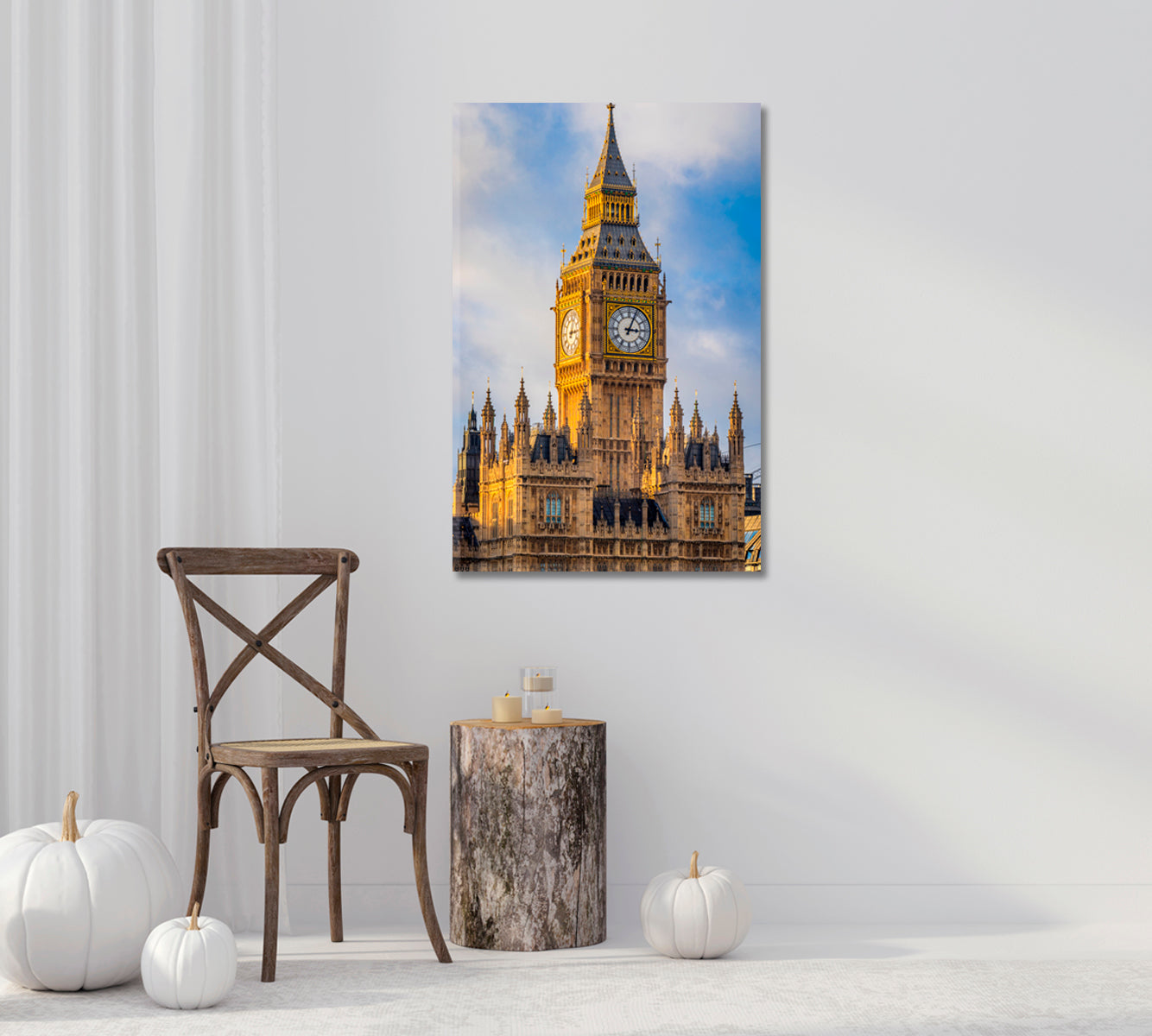 Big Ben Close Up London Canvas Print-Canvas Print-CetArt-1 panel-16x24 inches-CetArt