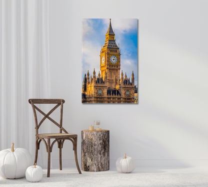 Big Ben Close Up London Canvas Print-Canvas Print-CetArt-1 panel-16x24 inches-CetArt