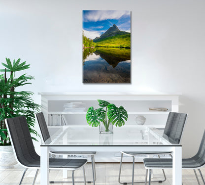 Innerdalen Valley in Trollheimen Mountains Norway Canvas Print-Canvas Print-CetArt-1 panel-16x24 inches-CetArt