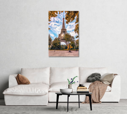 Eiffel Tower in Paris Canvas Print-Canvas Print-CetArt-1 panel-16x24 inches-CetArt