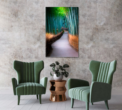 Arashiyama Bamboo Grove Kyoto Japan Canvas Print-Canvas Print-CetArt-1 panel-16x24 inches-CetArt