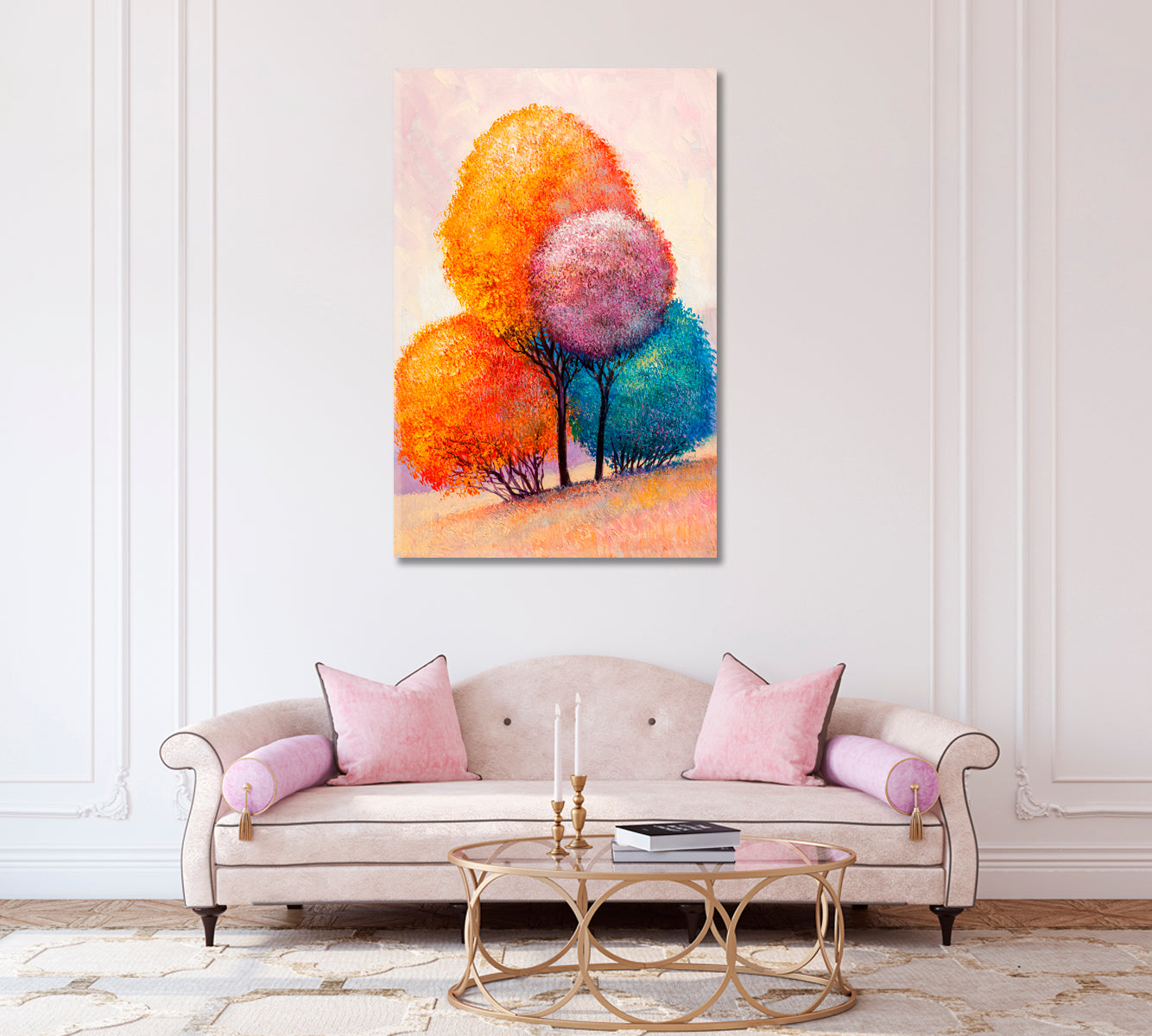 Colorful Autumn Forest Canvas Print-Canvas Print-CetArt-1 panel-16x24 inches-CetArt