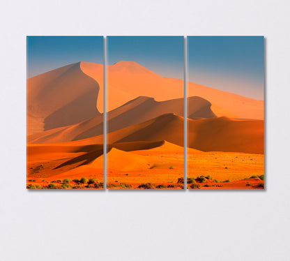 Great Orange Dune in Namib Desert South Africa Canvas Print-Canvas Print-CetArt-3 Panels-36x24 inches-CetArt