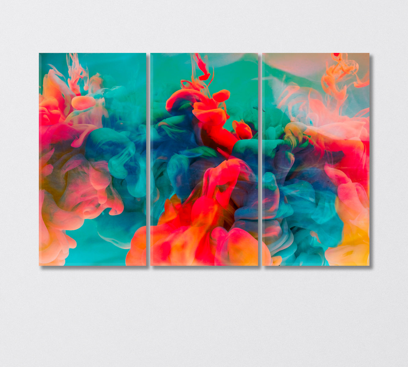 Colorful Haze Abstract Art Canvas Print-Canvas Print-CetArt-3 Panels-36x24 inches-CetArt