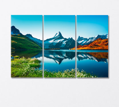 Switzerland Alps Grindelwald Valley Canvas Print-Canvas Print-CetArt-3 Panels-36x24 inches-CetArt