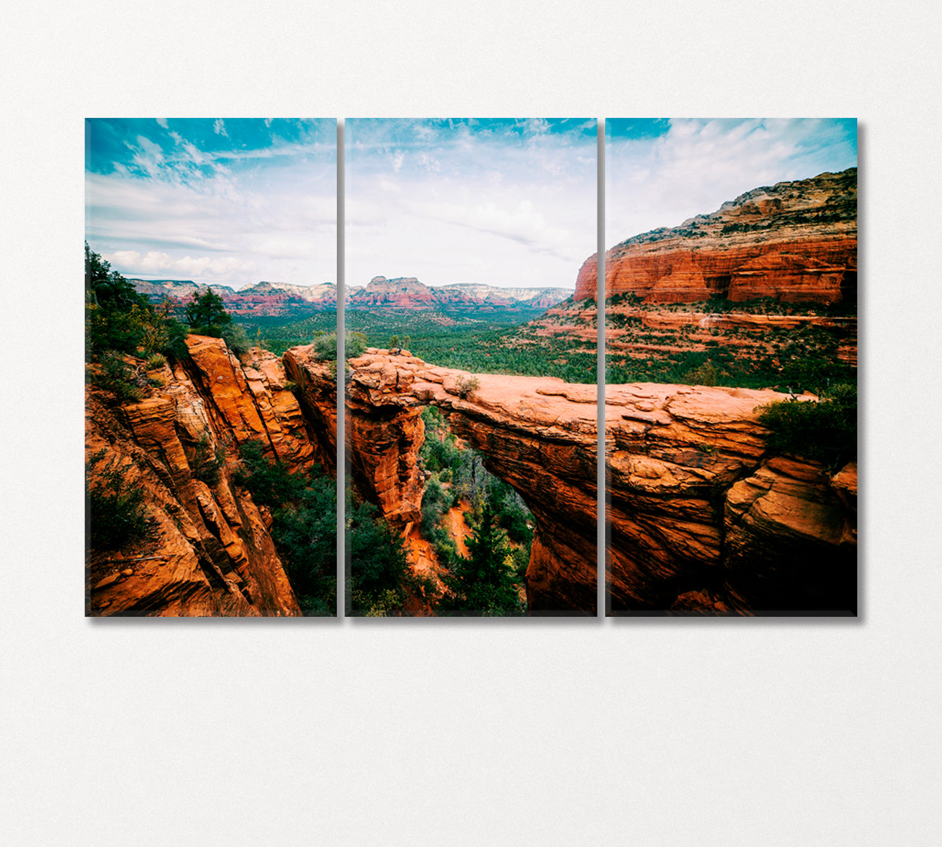 Devil's Bridge Trail Arizona USA Canvas Print-Canvas Print-CetArt-3 Panels-36x24 inches-CetArt