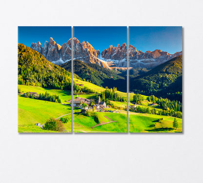 Magical Dolomites Alps Italy Canvas Print-Canvas Print-CetArt-3 Panels-36x24 inches-CetArt