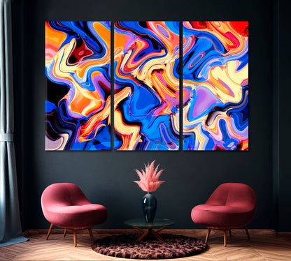 Abstract Сolorful Bright Acrylic Pattern Canvas Print-Canvas Print-CetArt-1 Panel-24x16 inches-CetArt