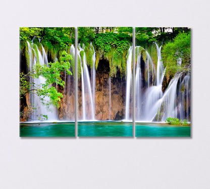 Plitvice Lakes National Park Canvas Print-Canvas Print-CetArt-3 Panels-36x24 inches-CetArt