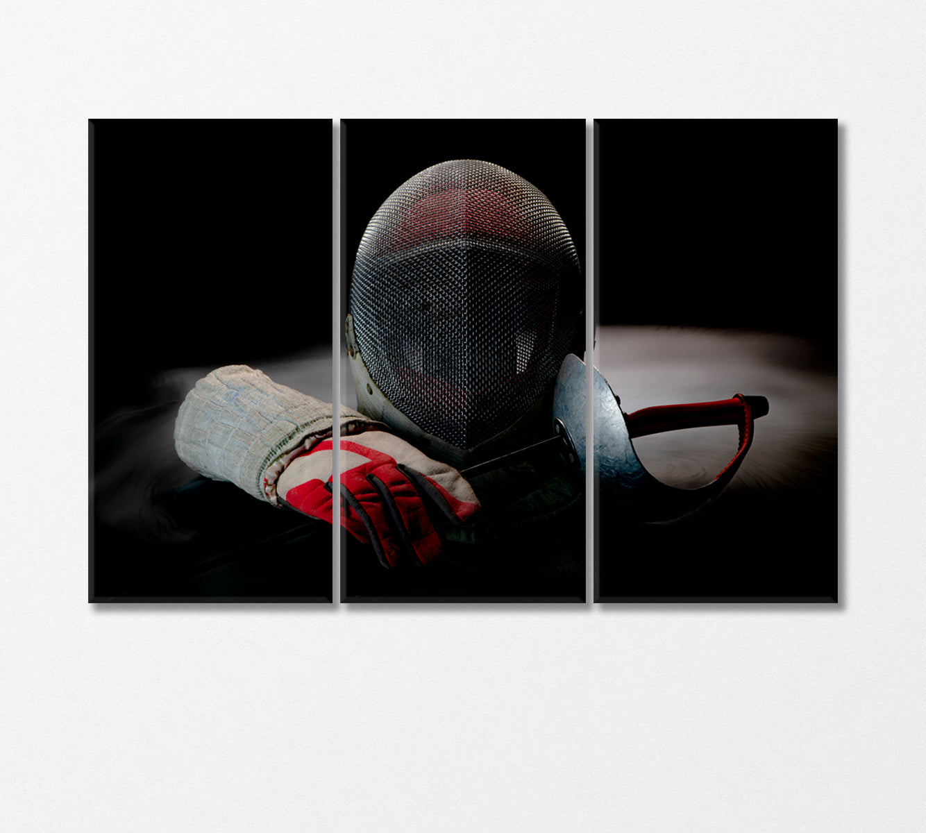 Protective Equipment for Fencing Canvas Print-Canvas Print-CetArt-3 Panels-36x24 inches-CetArt