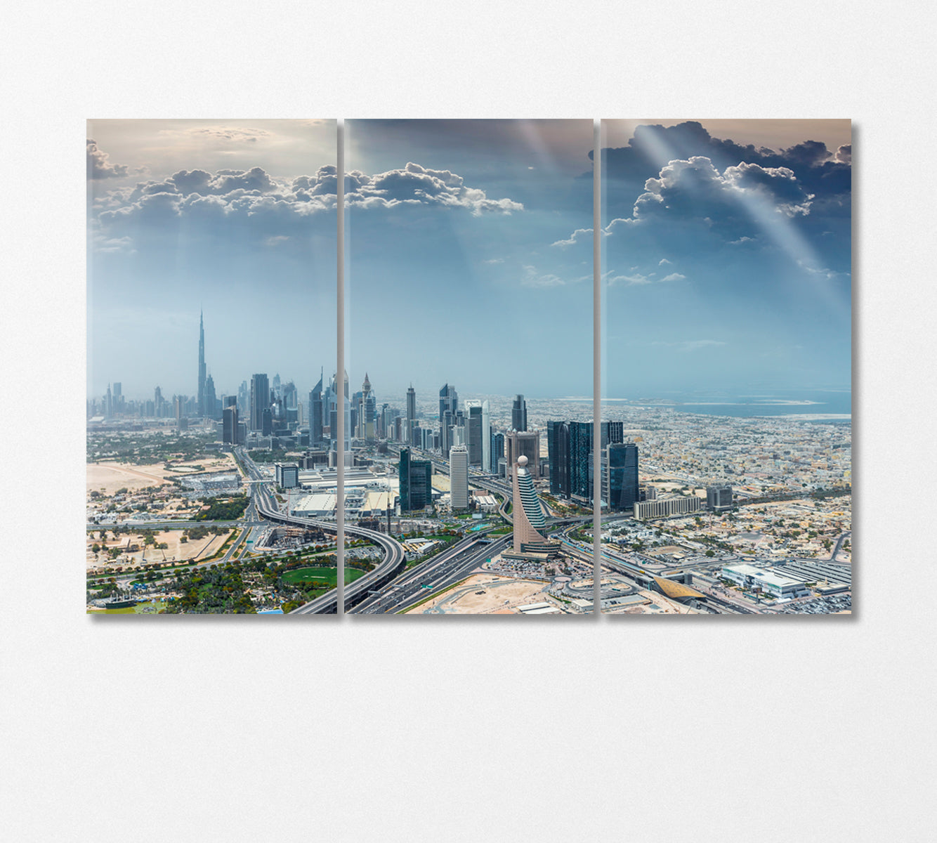 Dubai United Arab Emirates Canvas Print-Canvas Print-CetArt-3 Panels-36x24 inches-CetArt