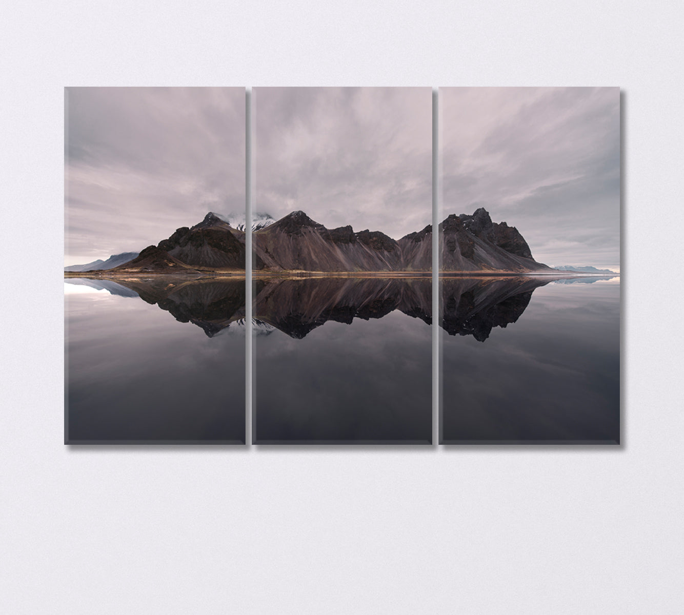 Mount Vestrahorn on the Stockeness Peninsula Iceland Canvas Print-Canvas Print-CetArt-3 Panels-36x24 inches-CetArt