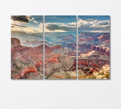 Sunbeams in the Grand Canyon USA Canvas Print-Canvas Print-CetArt-3 Panels-36x24 inches-CetArt