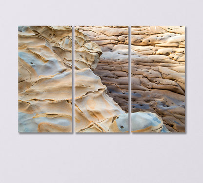 Unusual Stones on Pag Island Croatia Canvas Print-Canvas Print-CetArt-3 Panels-36x24 inches-CetArt