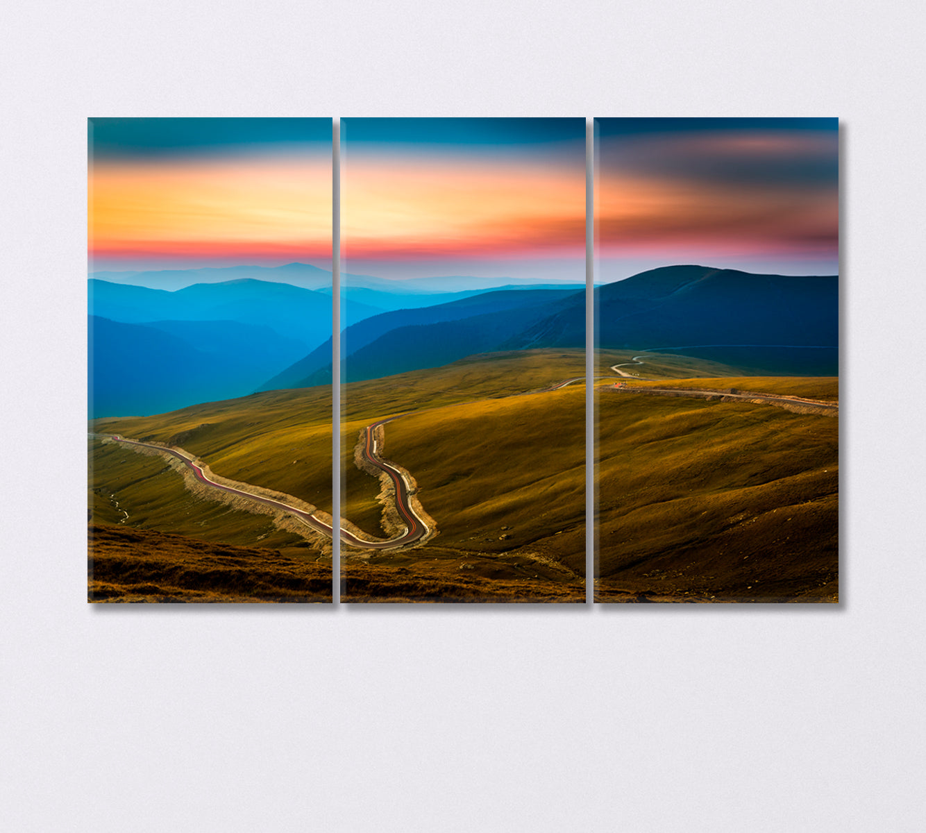 Carpathian Mountains Landscape Ukraine Canvas Print-Canvas Print-CetArt-3 Panels-36x24 inches-CetArt