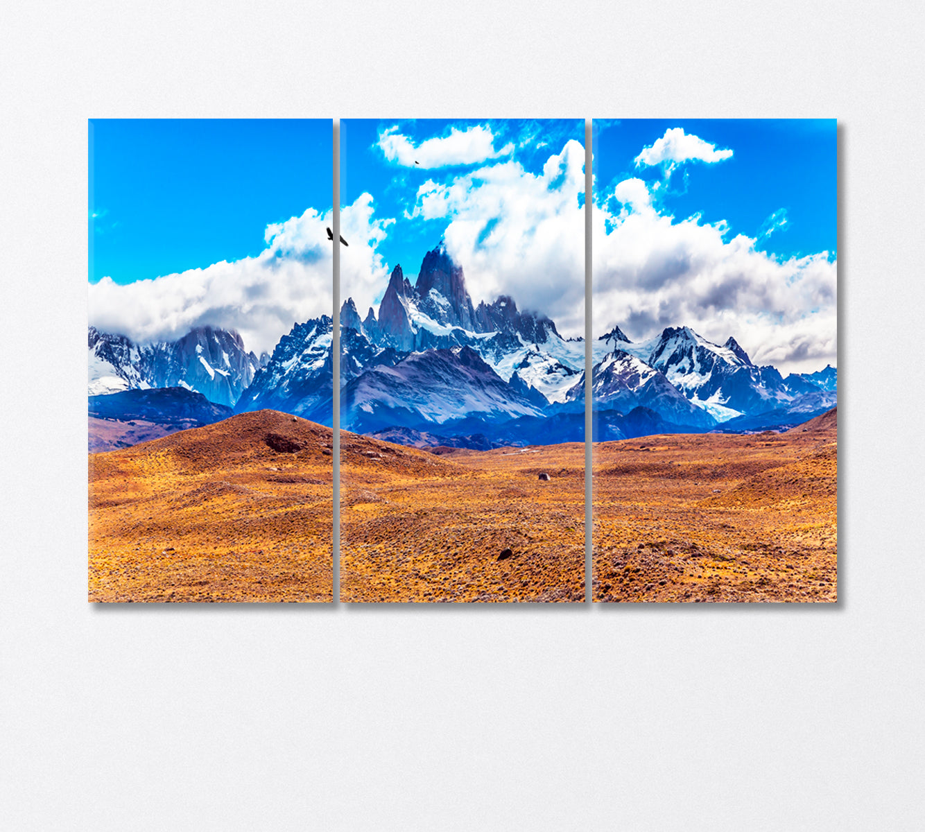 Famous Fitz Roy Range Canvas Print-Canvas Print-CetArt-3 Panels-36x24 inches-CetArt