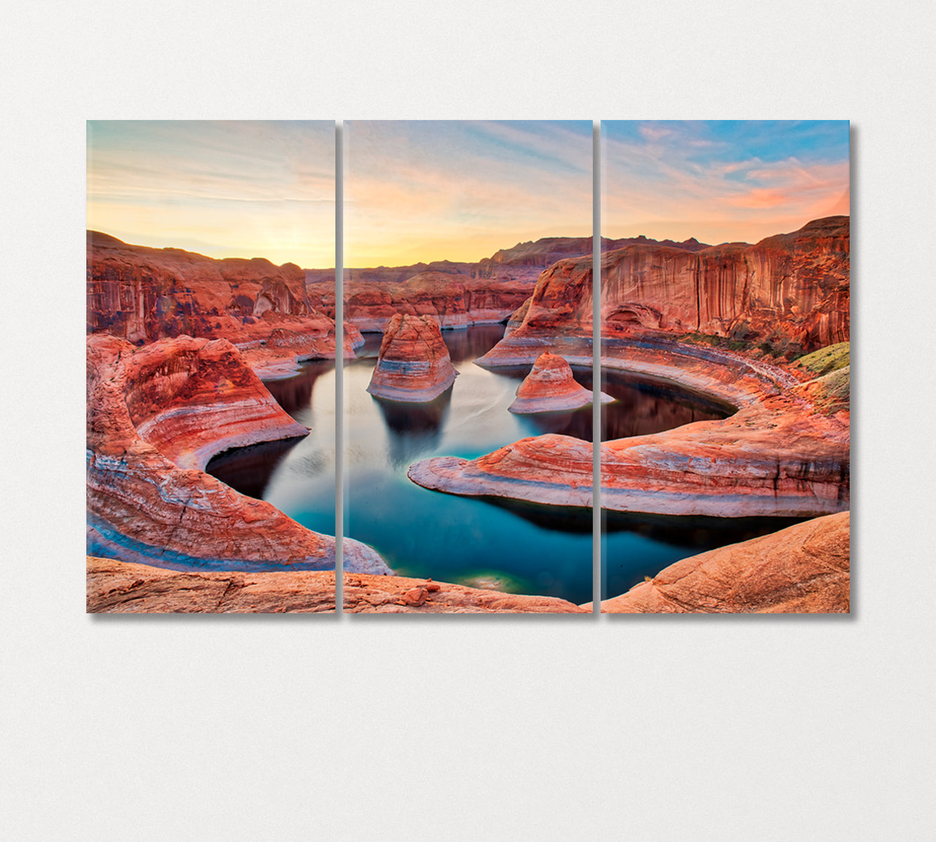 Glen Canyon National Park Arizona United States Canvas Print-Canvas Print-CetArt-3 Panels-36x24 inches-CetArt