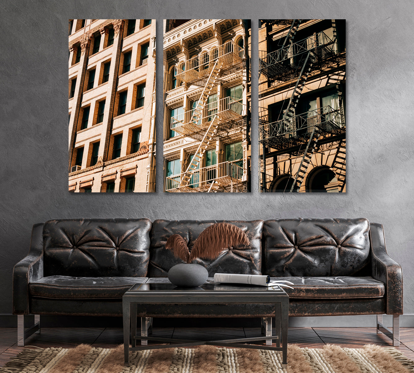 Architecture in Manhattan New York City Canvas Print-Canvas Print-CetArt-1 Panel-24x16 inches-CetArt