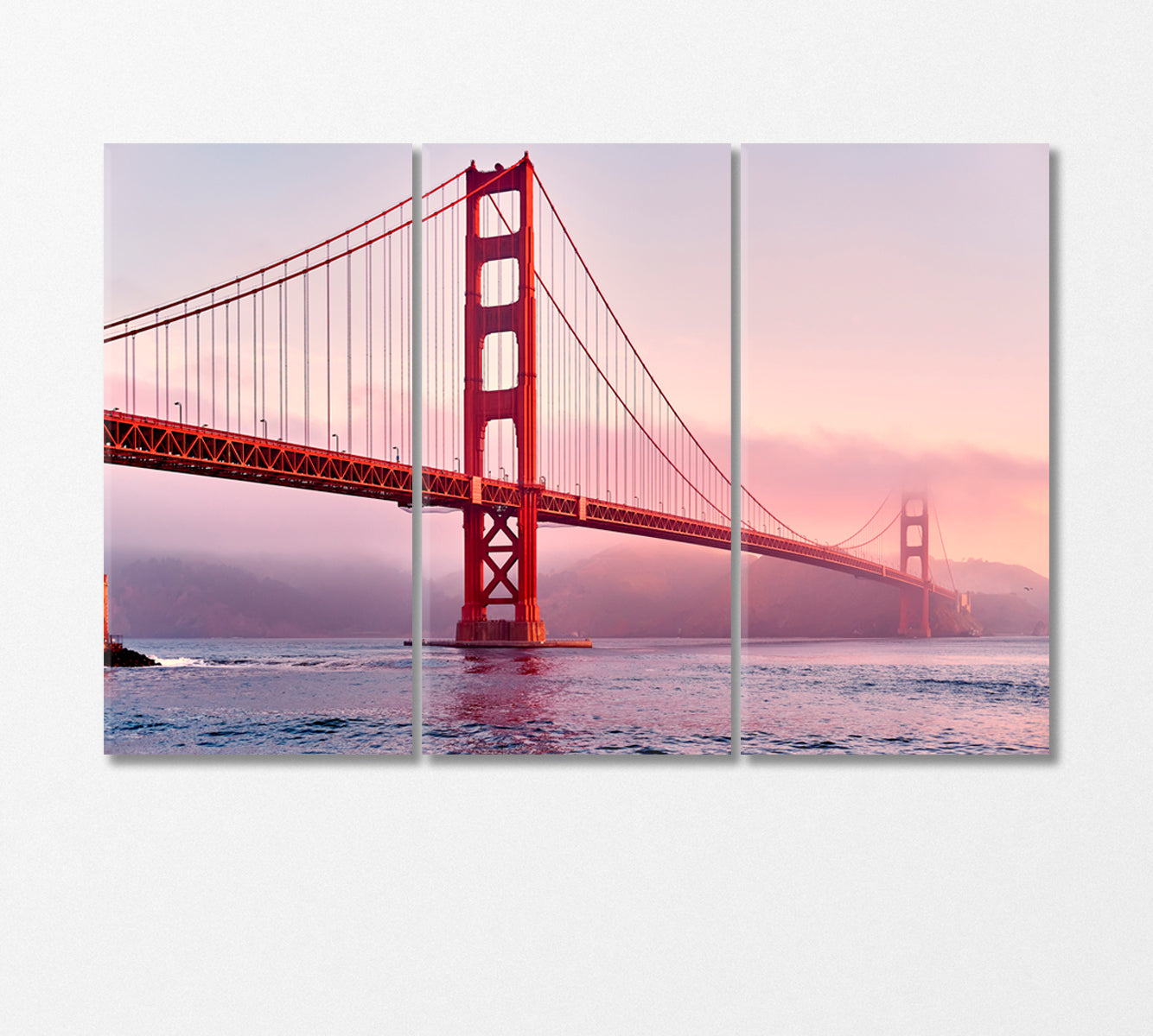 Golden Gate Bridge view San Francisco USA Canvas Print-Canvas Print-CetArt-3 Panels-36x24 inches-CetArt