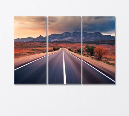 Flinders Ranges in Outback Australia Canvas Print-Canvas Print-CetArt-3 Panels-36x24 inches-CetArt