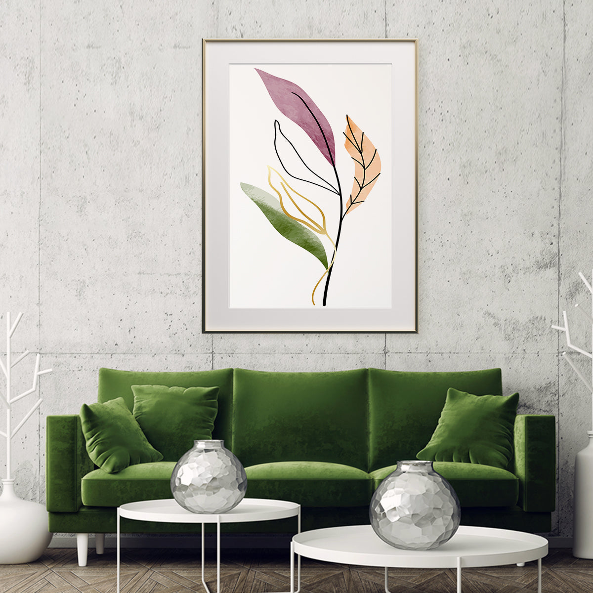 Line Art Minimalist Leaves Decorations For Home Poster-Vertical Posters NOT FRAMED-CetArt-8″x10″ inches-CetArt