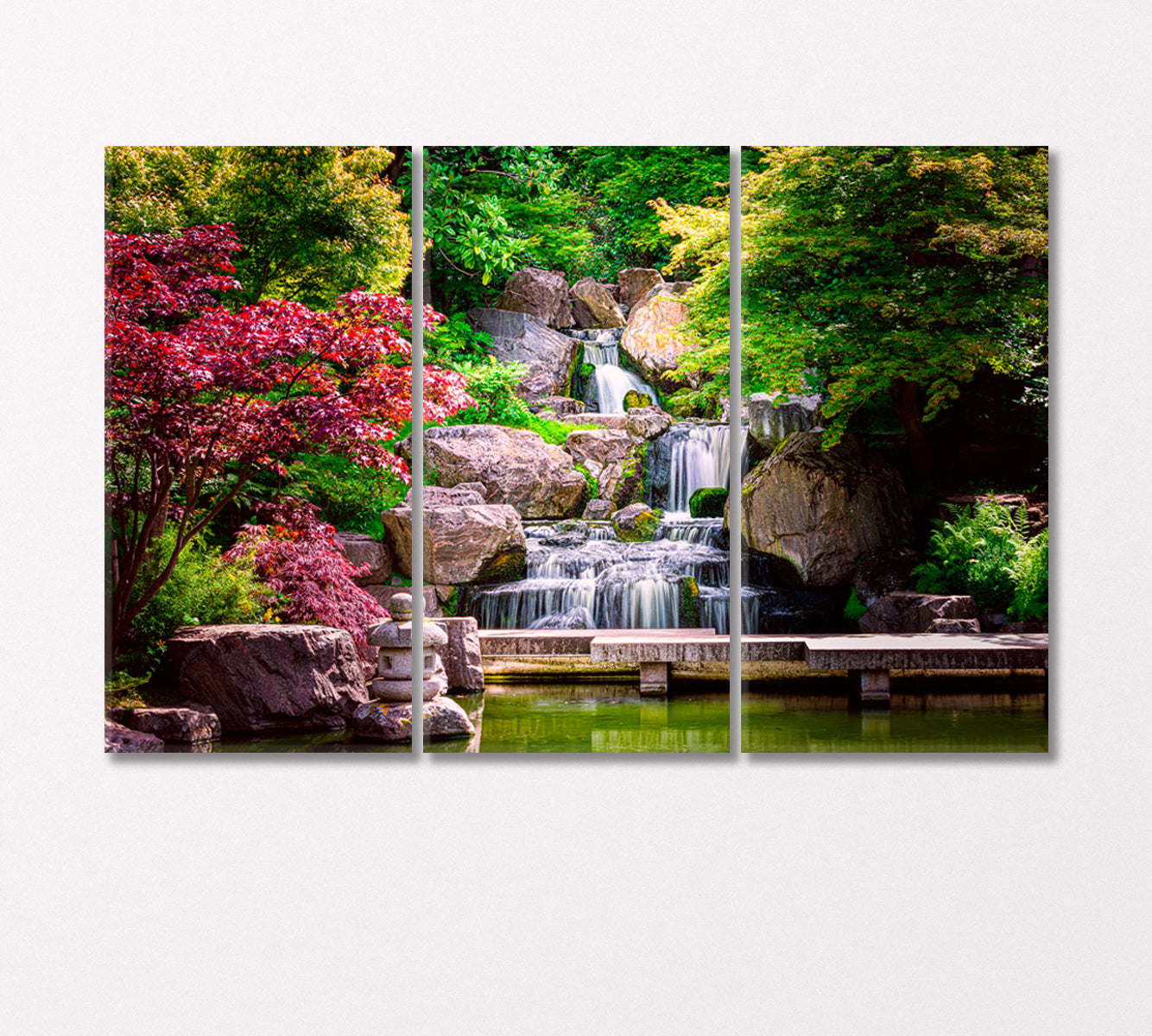 Kyoto Garden London Canvas Print-Canvas Print-CetArt-3 Panels-36x24 inches-CetArt