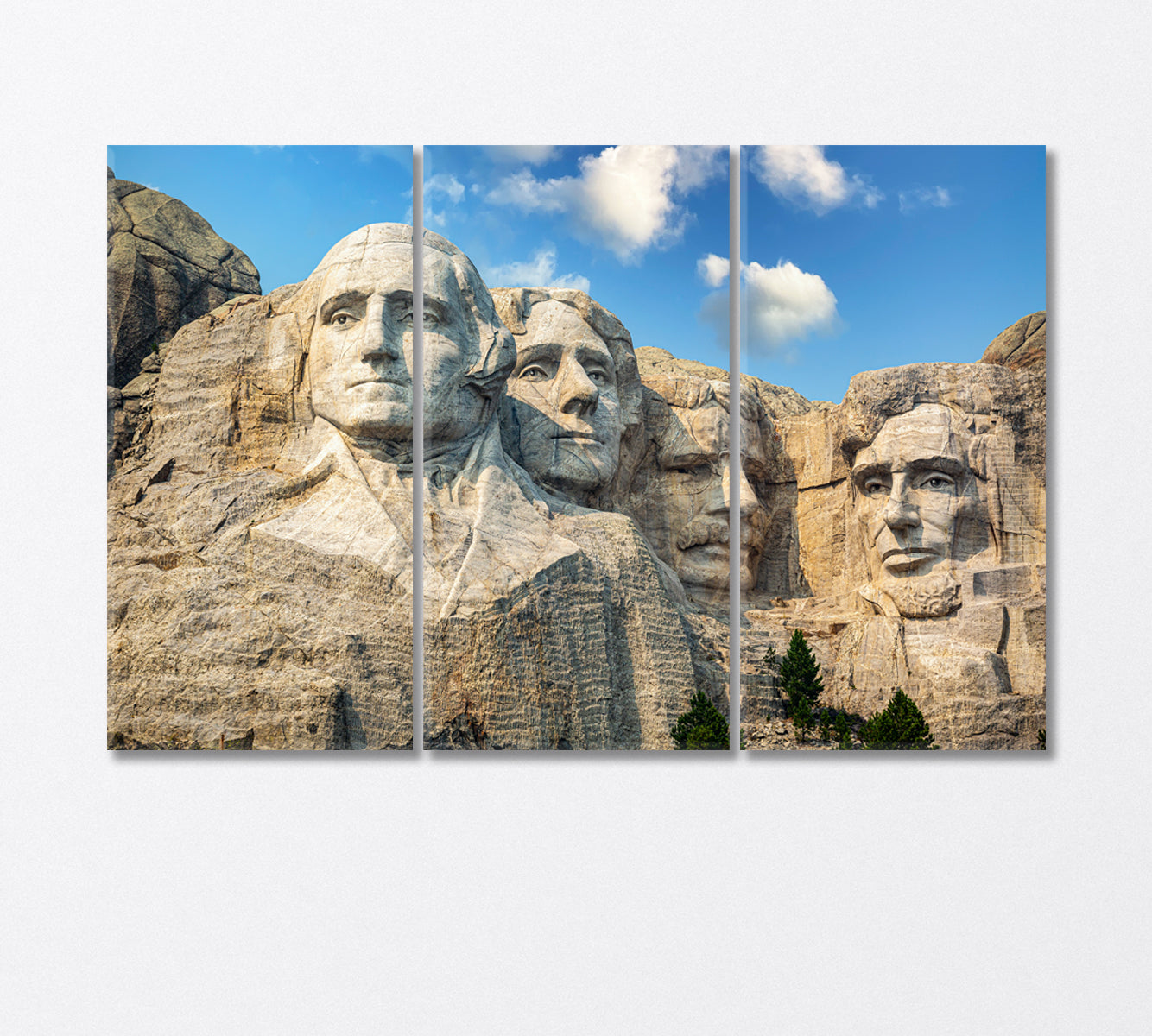 National Memoril Park in South Dakota Canvas Print-Canvas Print-CetArt-3 Panels-36x24 inches-CetArt