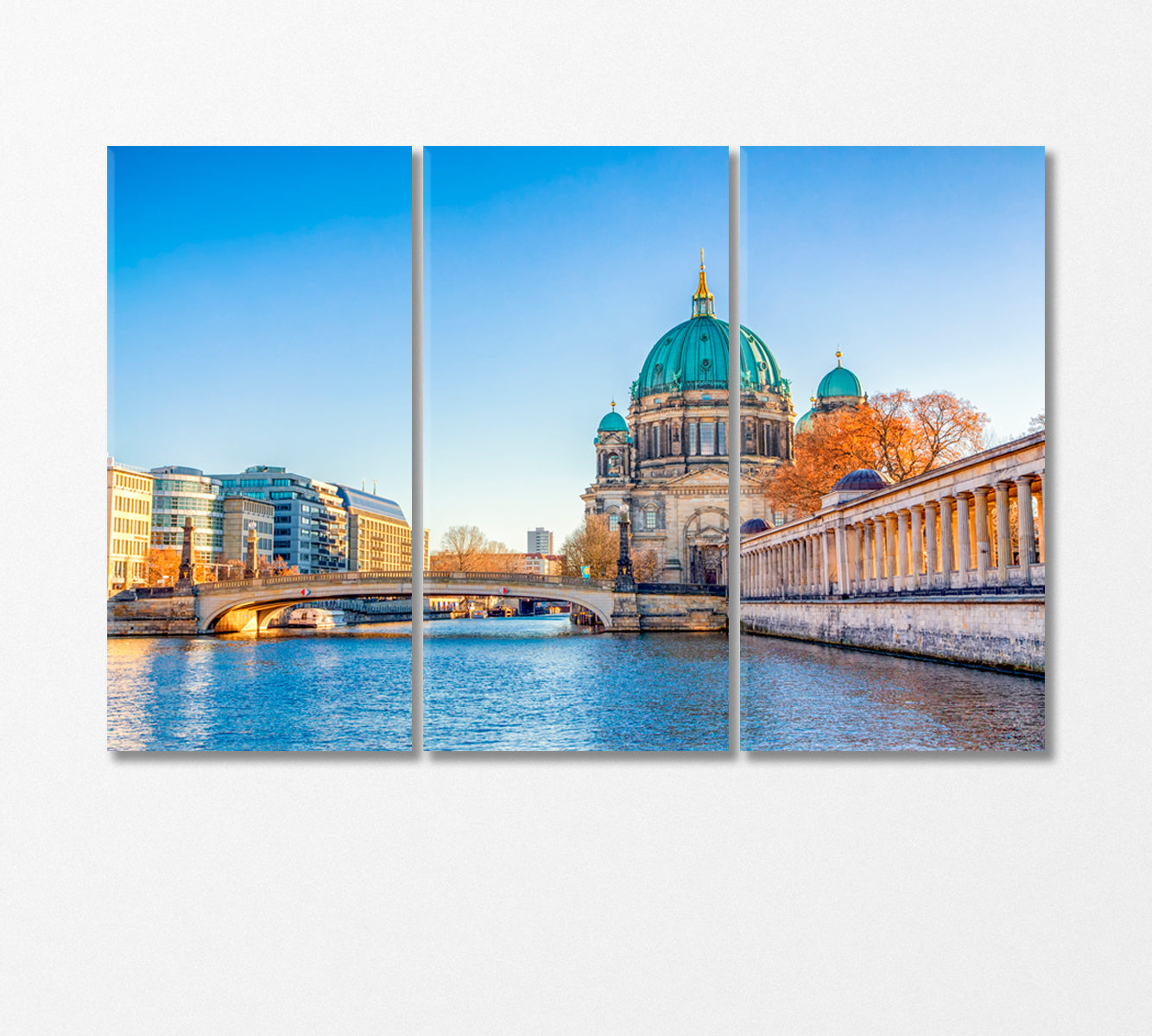 Berlin Cathedral Germany Canvas Print-Canvas Print-CetArt-3 Panels-36x24 inches-CetArt