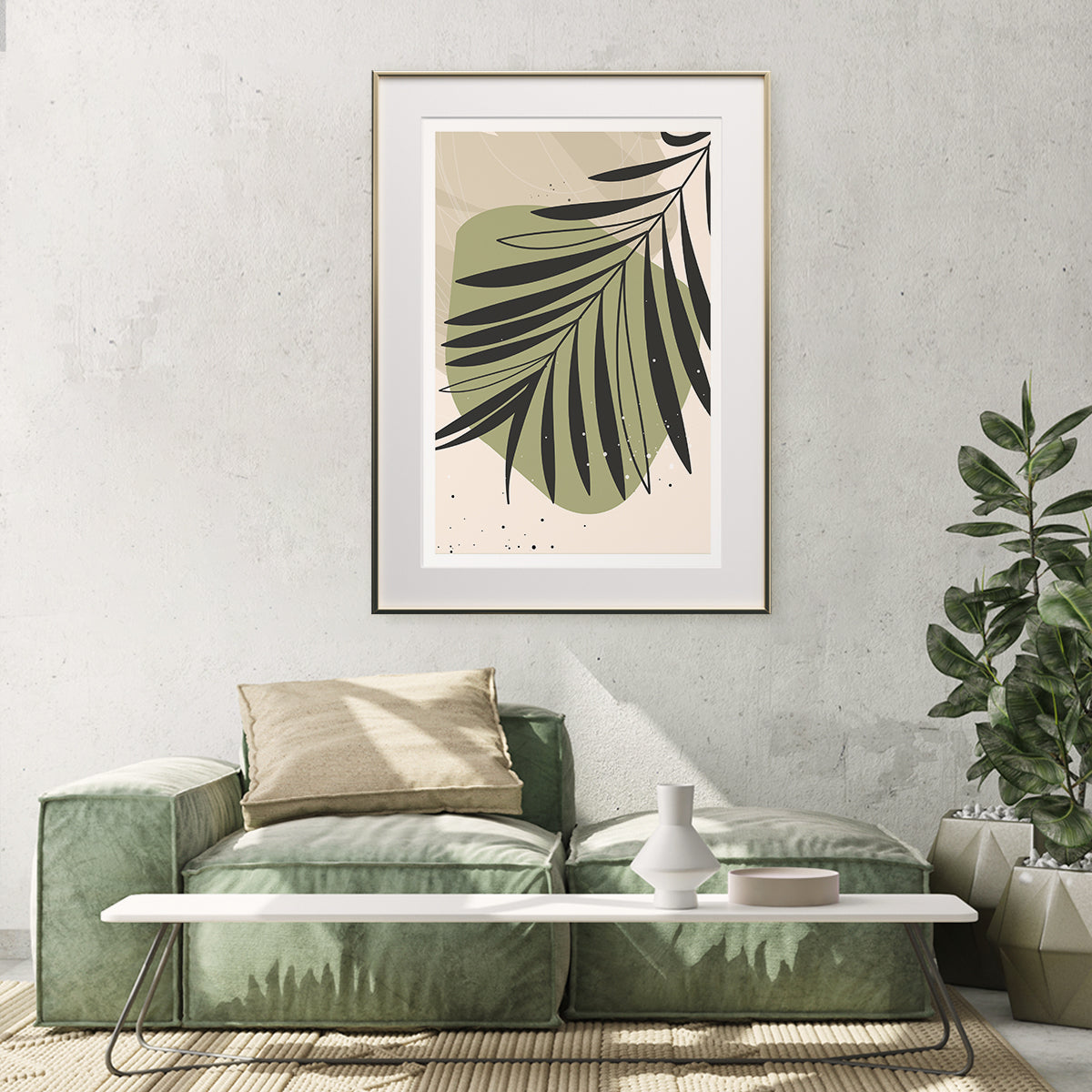 Minimalist Art Green Leaves Poster Wall Art Decor-Vertical Posters NOT FRAMED-CetArt-8″x10″ inches-CetArt