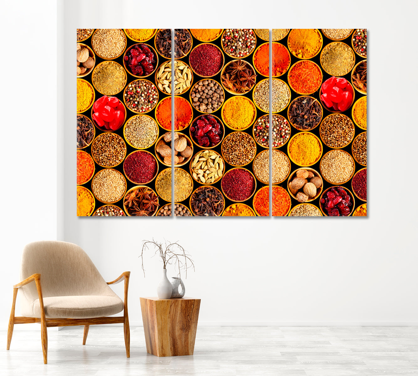 Various Spices Canvas Print-Canvas Print-CetArt-1 Panel-24x16 inches-CetArt