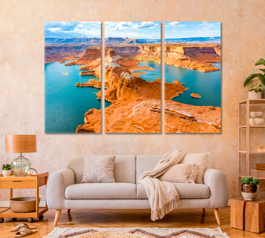 Lake Powell National Park Landscape Canvas Print-Canvas Print-CetArt-1 Panel-24x16 inches-CetArt