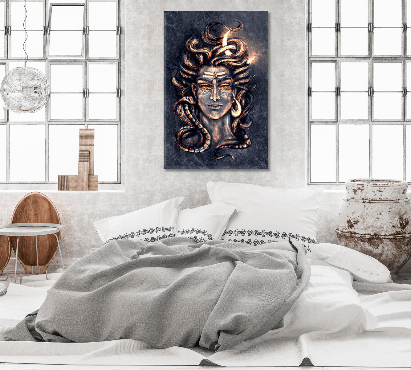 Shiva Canvas Print-Canvas Print-CetArt-1 panel-16x24 inches-CetArt