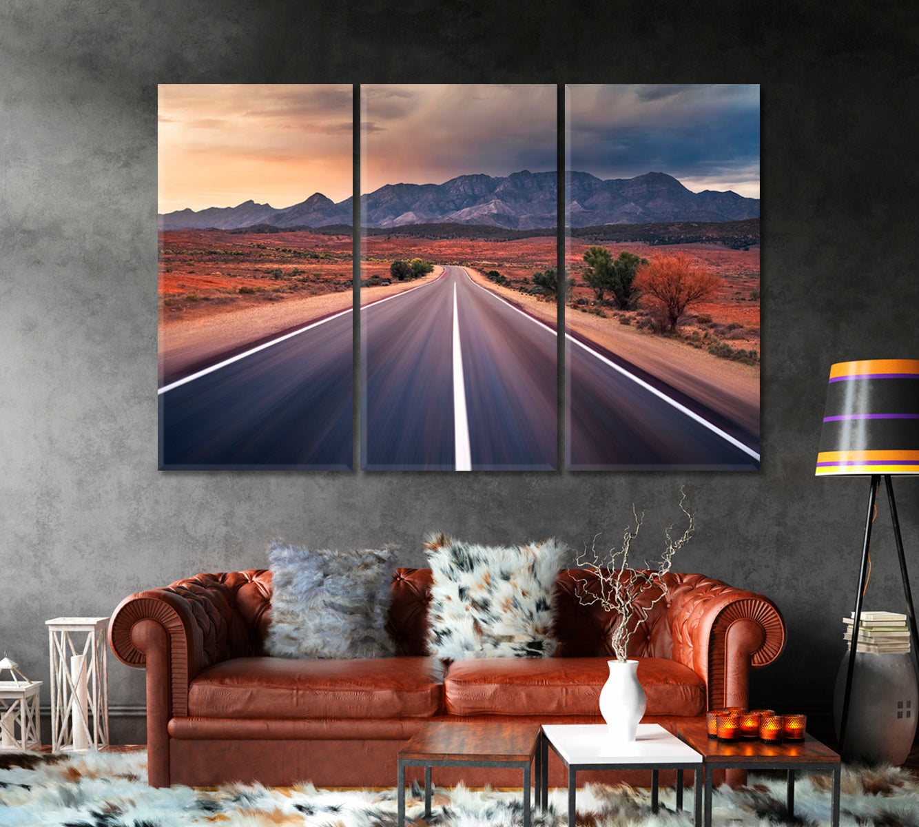 Flinders Ranges in Outback Australia Canvas Print-Canvas Print-CetArt-1 Panel-24x16 inches-CetArt