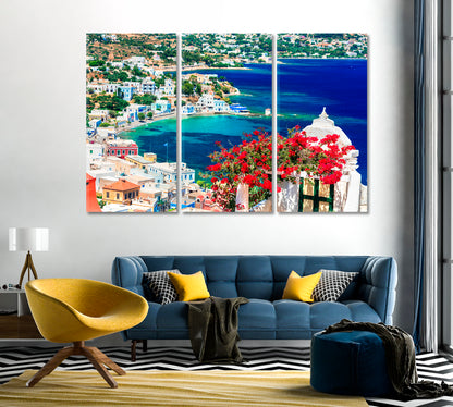 Beautiful Greek Island Leros Canvas Print-Canvas Print-CetArt-1 Panel-24x16 inches-CetArt