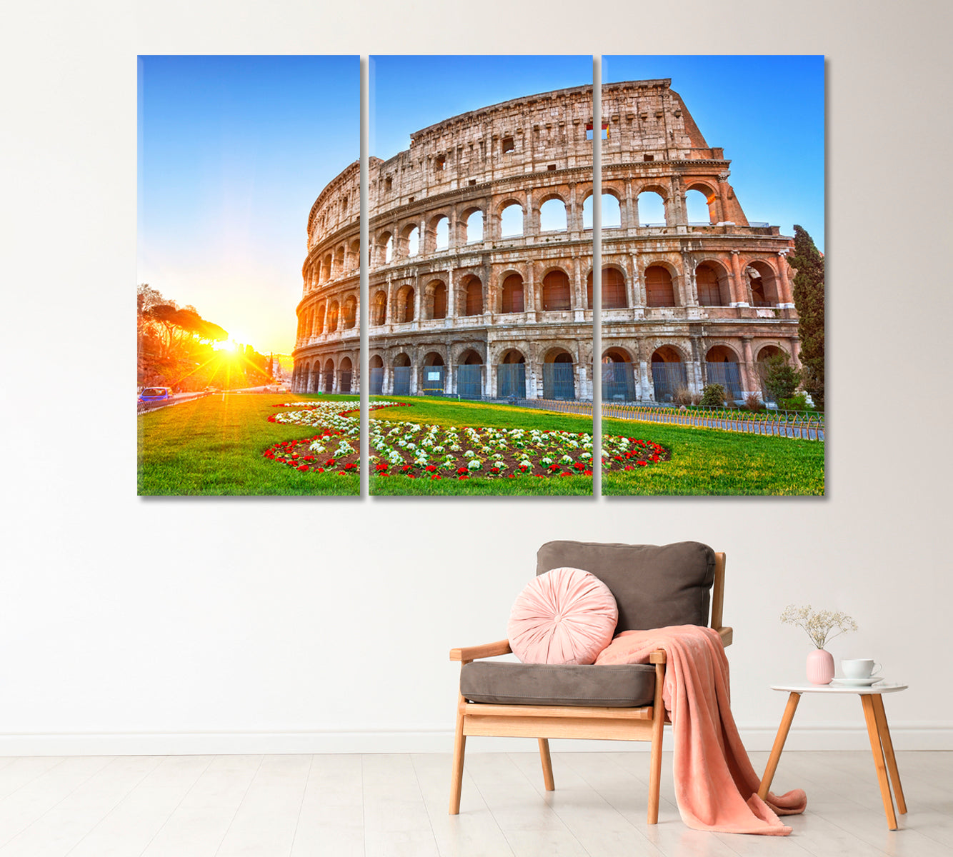 Colosseum at Sunrise Rome Italy Canvas Print-Canvas Print-CetArt-1 Panel-24x16 inches-CetArt