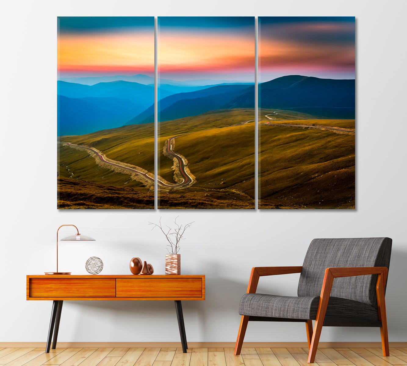 Carpathian Mountains Landscape Ukraine Canvas Print-Canvas Print-CetArt-1 Panel-24x16 inches-CetArt