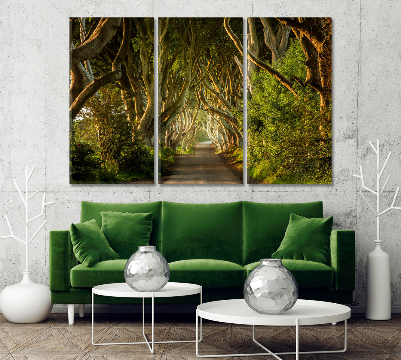 The Dark Hedges Northern Ireland Canvas Print-Canvas Print-CetArt-1 Panel-24x16 inches-CetArt