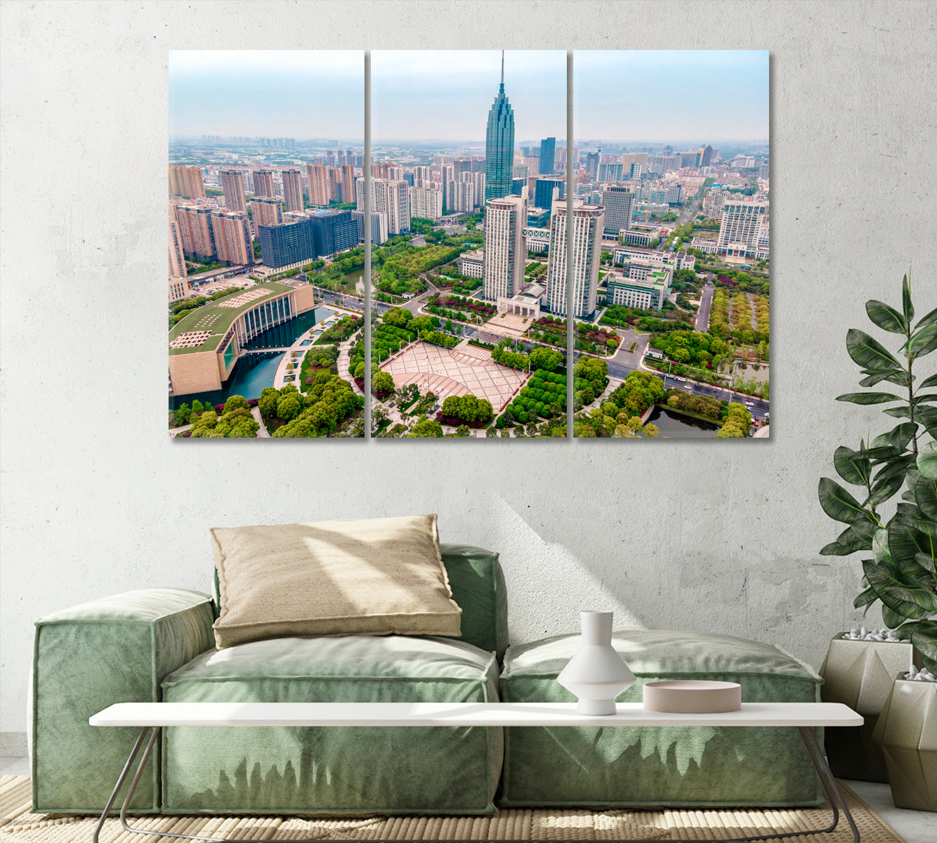 Changzhou Xintiandi Park Canvas Print-Canvas Print-CetArt-1 Panel-24x16 inches-CetArt