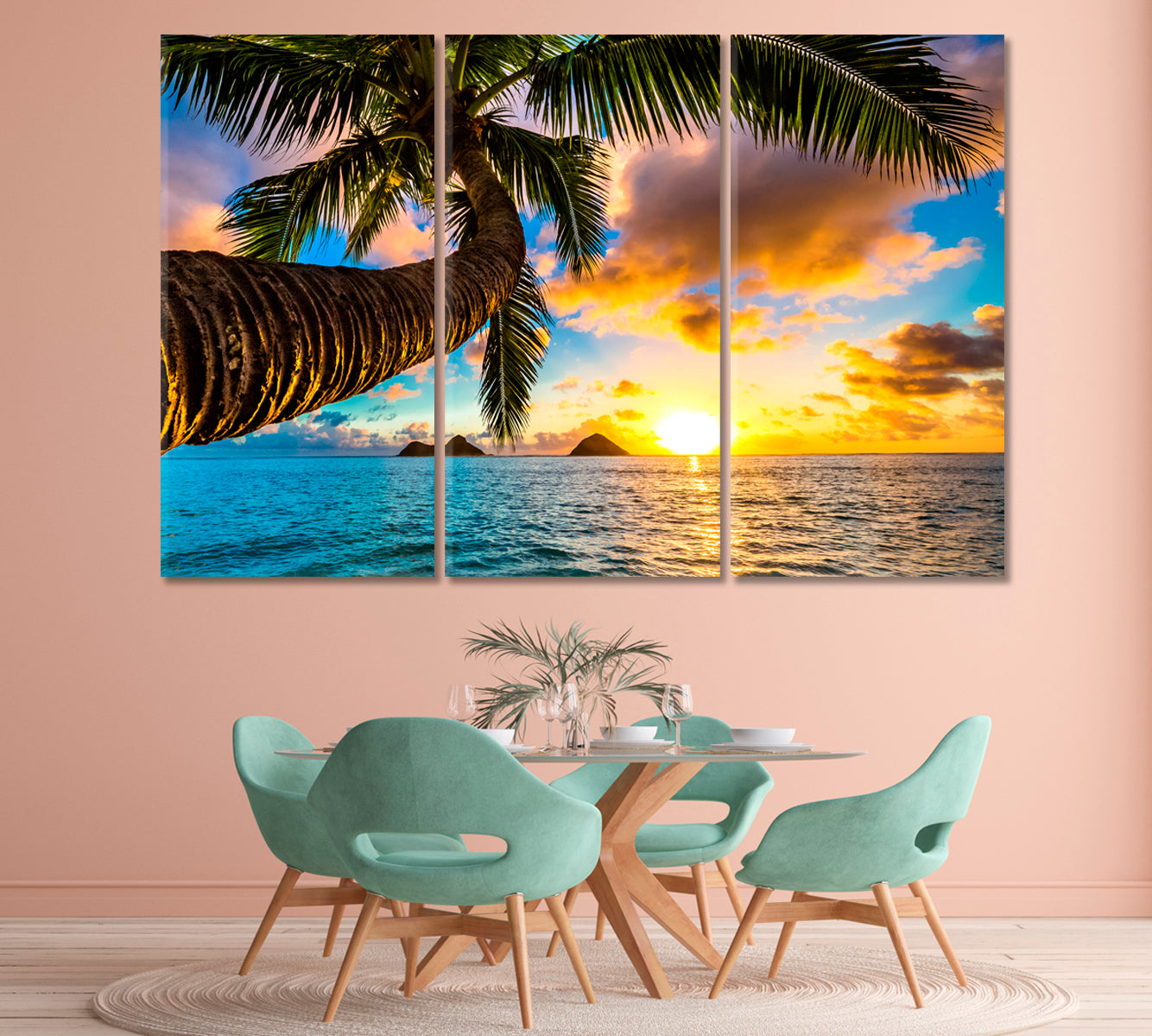 Sunrise over Hawaiian Islands Canvas Print-Canvas Print-CetArt-1 Panel-24x16 inches-CetArt