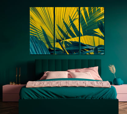 Natural Tropical Palm Leaf Canvas Print-Canvas Print-CetArt-1 Panel-24x16 inches-CetArt