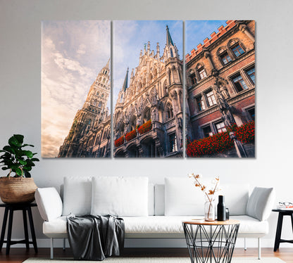 Marienplatz Munich Germany Canvas Print-Canvas Print-CetArt-1 Panel-24x16 inches-CetArt