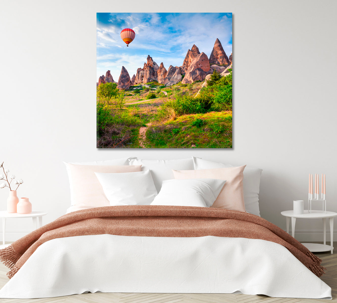 Hot Air Balloon Cappadocia Canvas Print-Canvas Print-CetArt-1 panel-12x12 inches-CetArt