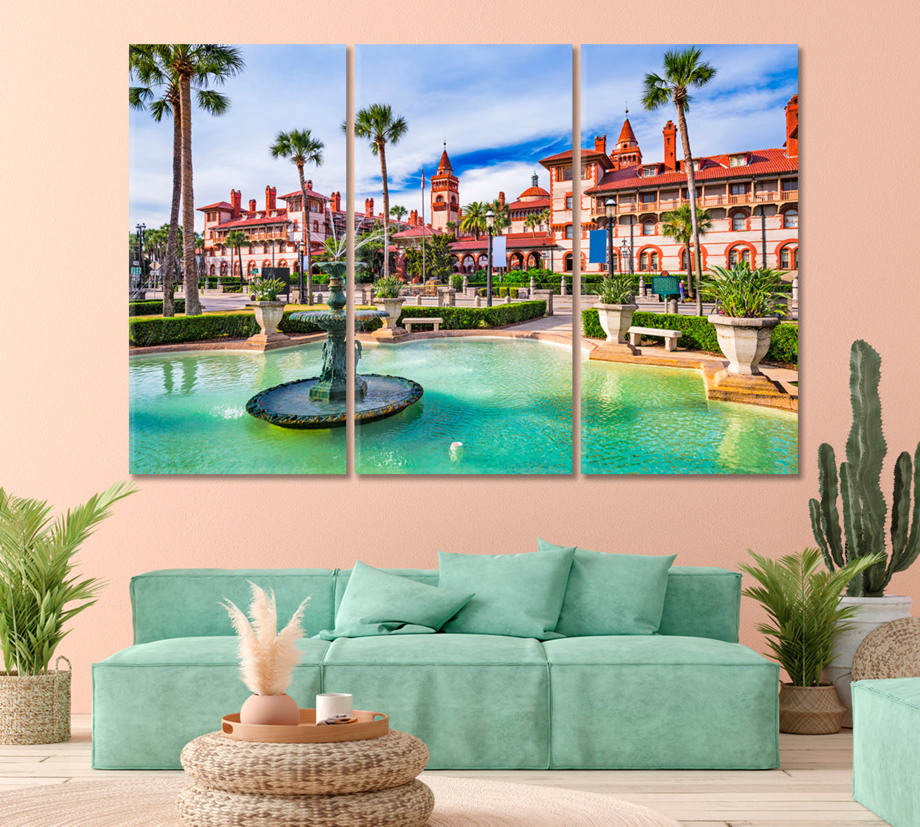 Saint Augustine City Florida United States Canvas Print-Canvas Print-CetArt-1 Panel-24x16 inches-CetArt