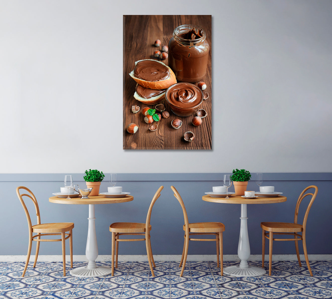 Chocolate with Hazelnut Canvas Print-Canvas Print-CetArt-1 panel-16x24 inches-CetArt