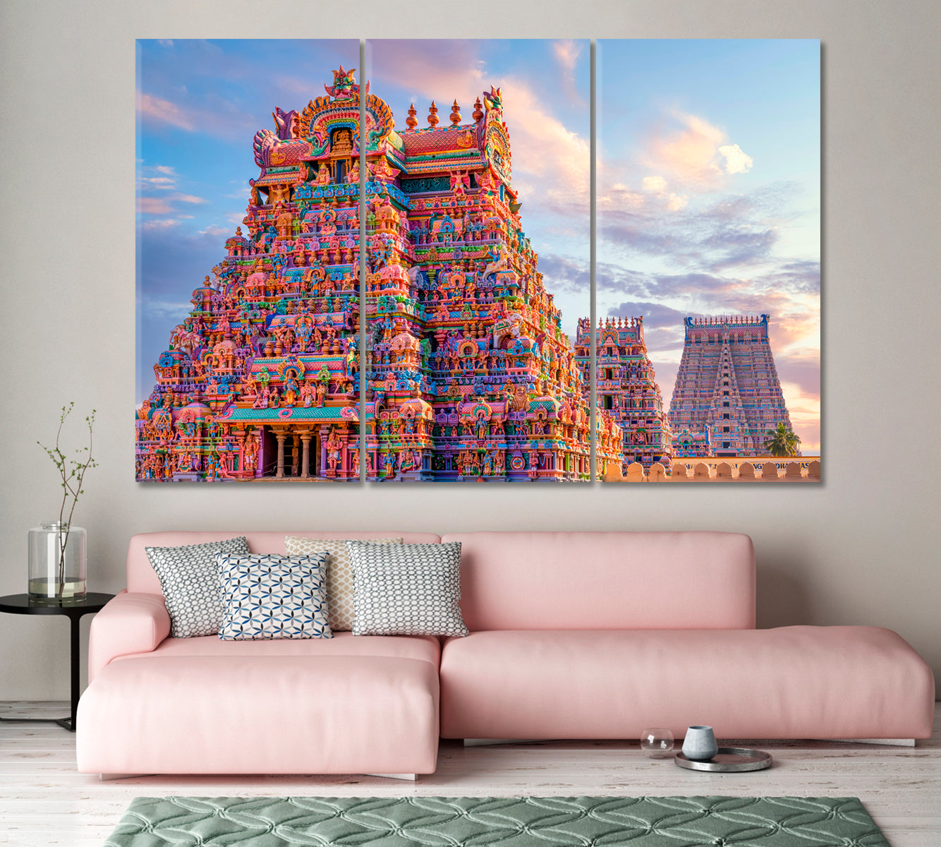 Sri Ranganathaswamy Temple Srirangam India Canvas Print-Canvas Print-CetArt-1 Panel-24x16 inches-CetArt