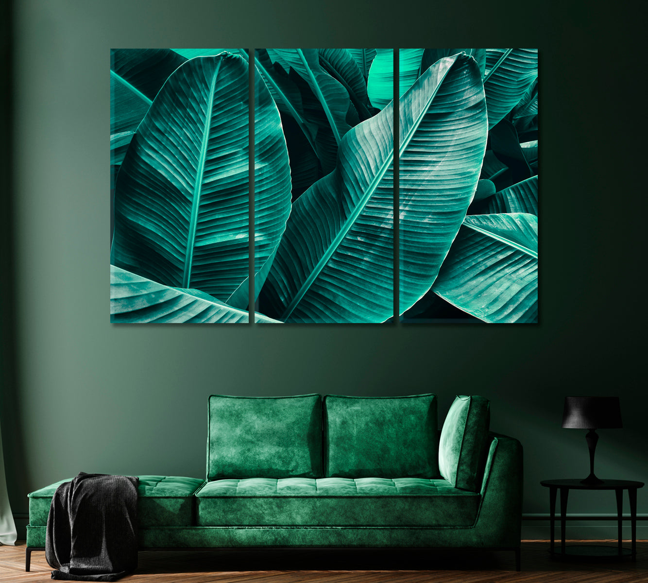 Large Palm Leaves Canvas Print-Canvas Print-CetArt-1 Panel-24x16 inches-CetArt