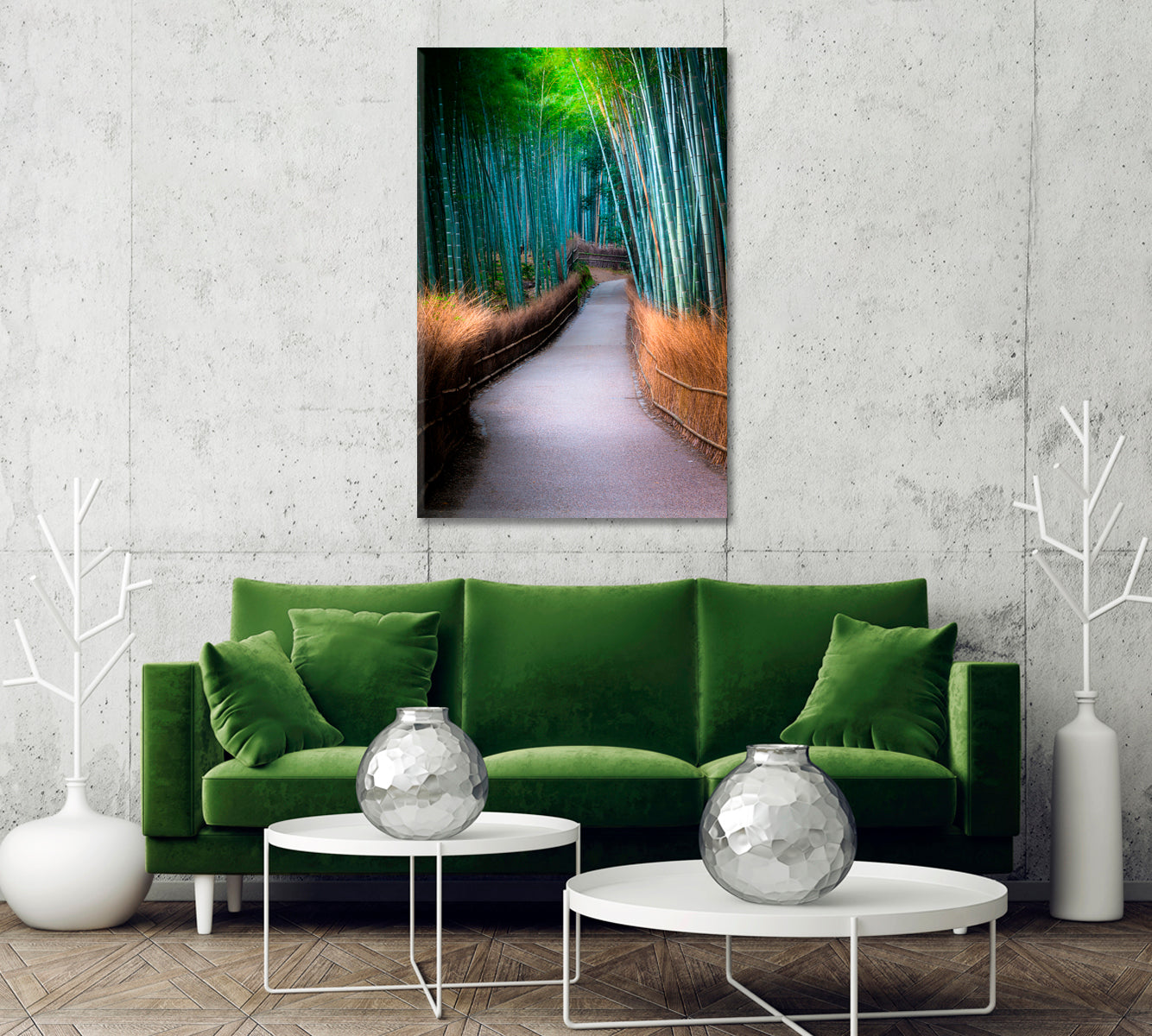 Arashiyama Bamboo Grove Kyoto Japan Canvas Print-Canvas Print-CetArt-1 panel-16x24 inches-CetArt